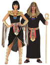 Ägyptisches-Partnerkostüm für Damen und Herren Fasching schwarz-gold