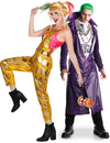 Harley Quinn und Joker-Paarkostüm für Erwachsene Halloween bunt