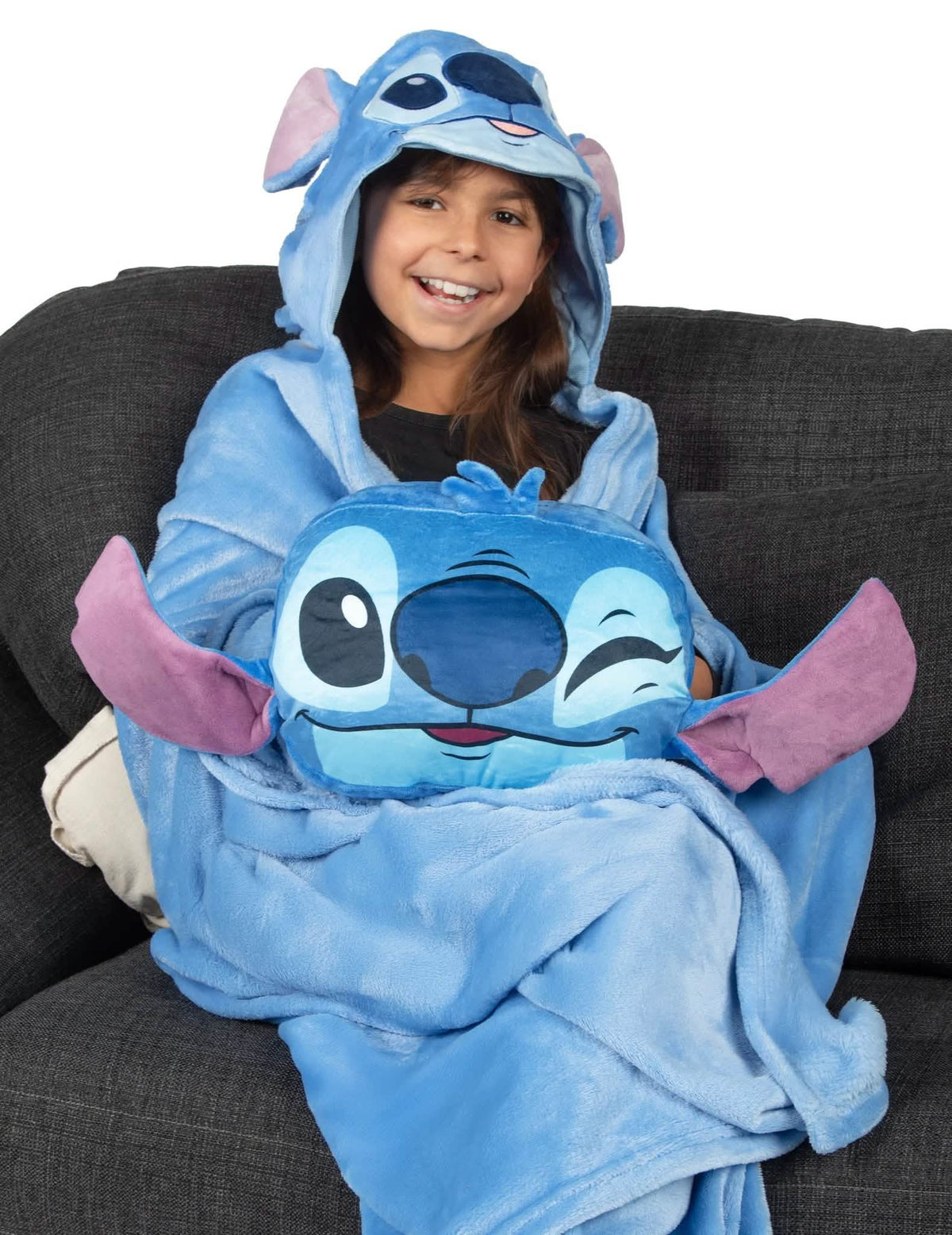 Stitch™ Fleece-Decke und Kissen Set