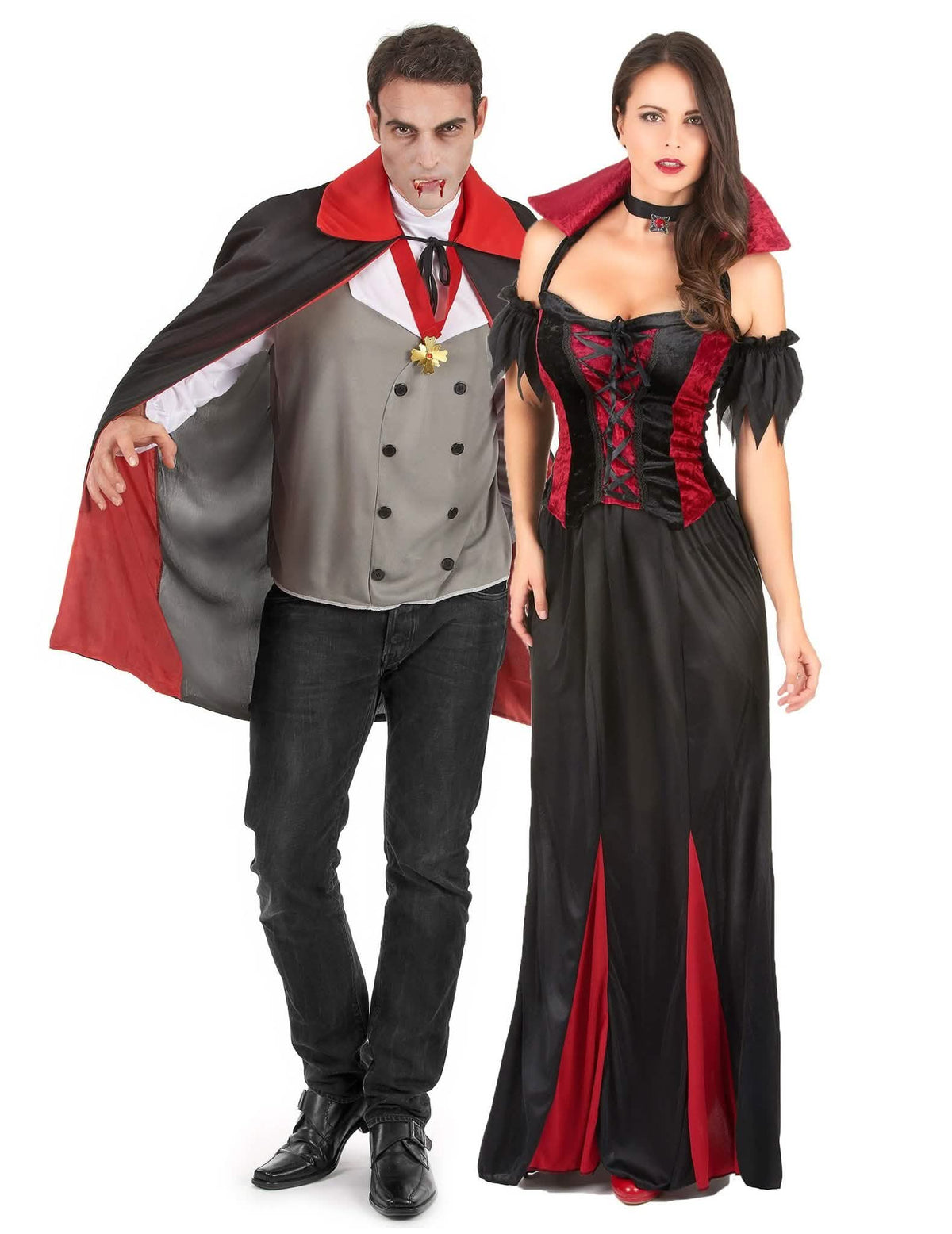 Vampir-Paarkostüm Halloween für Erwachsene