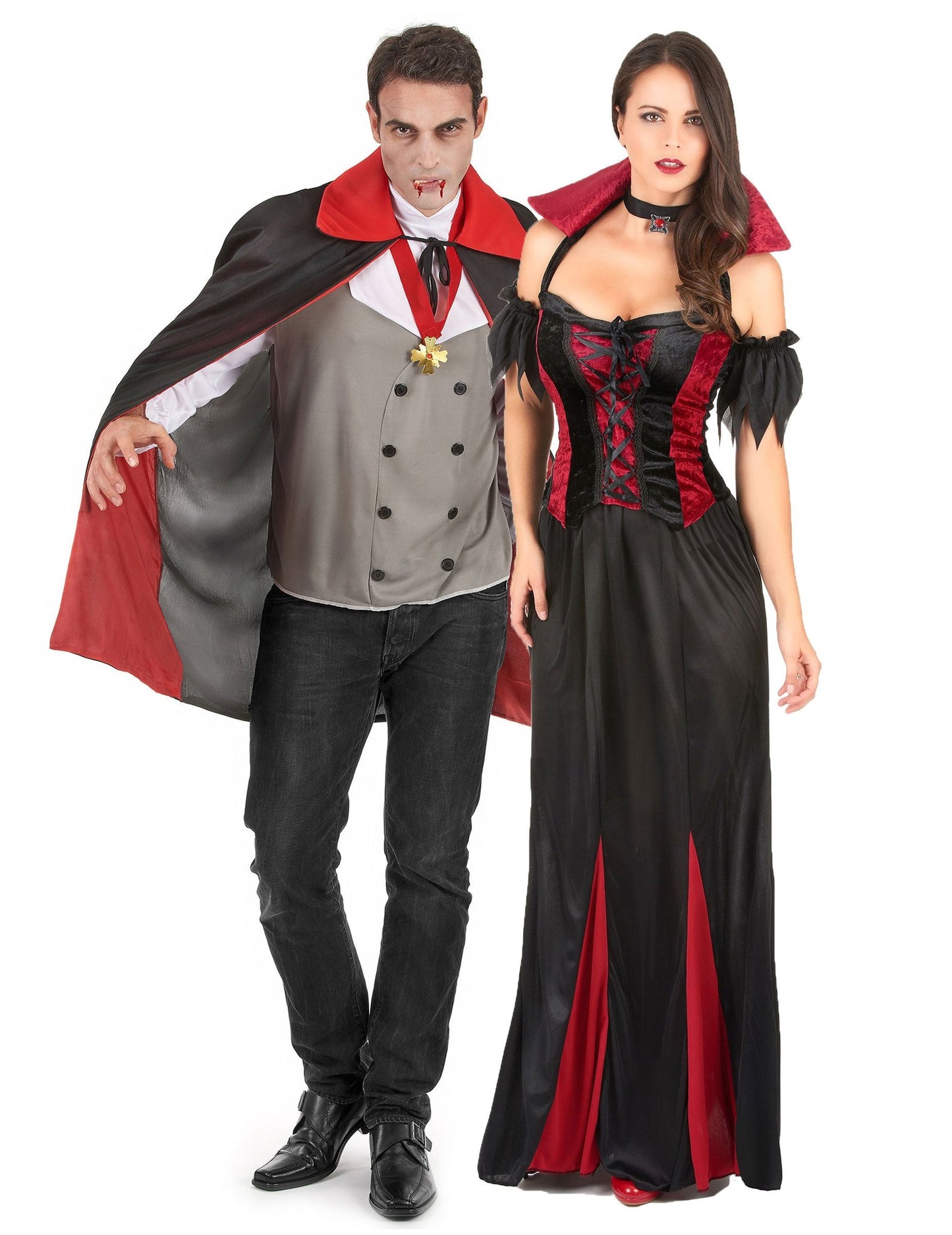 Déguisement de couple de vampire