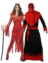Teufel und Dämonen Paarkostüm Halloween schwarz-rot
