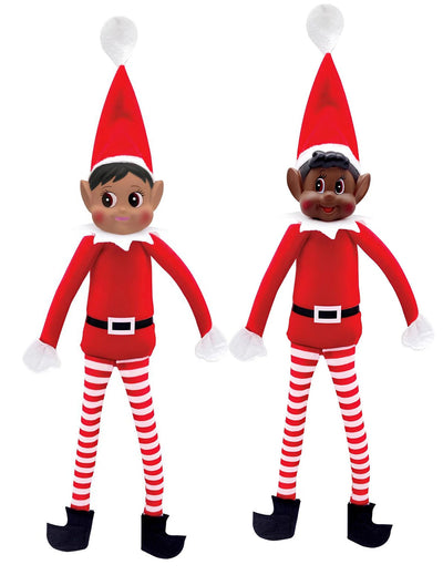 Duo Weihnachts-Schabernack-Wichtel Paillette und Loustic