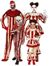 Gruseliges Clown Familien Kostüm