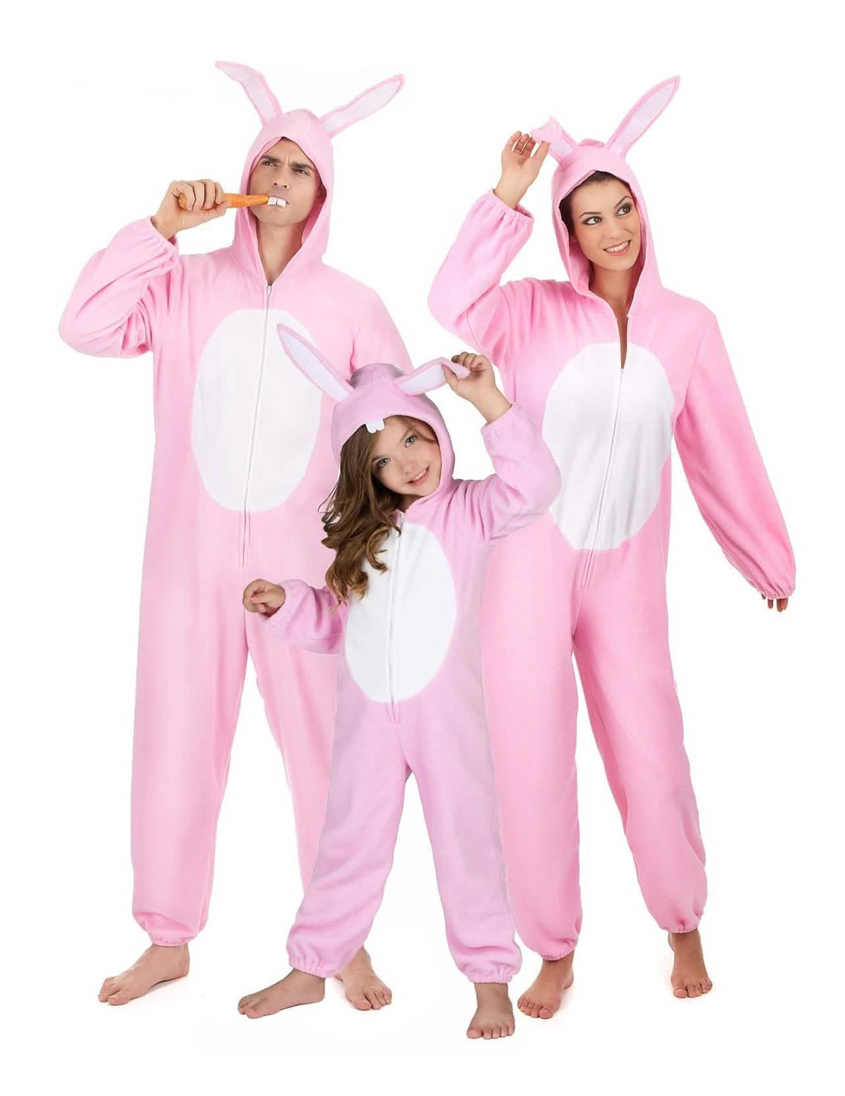 Familien Hasenkostüm Gruppenkostüm rosa