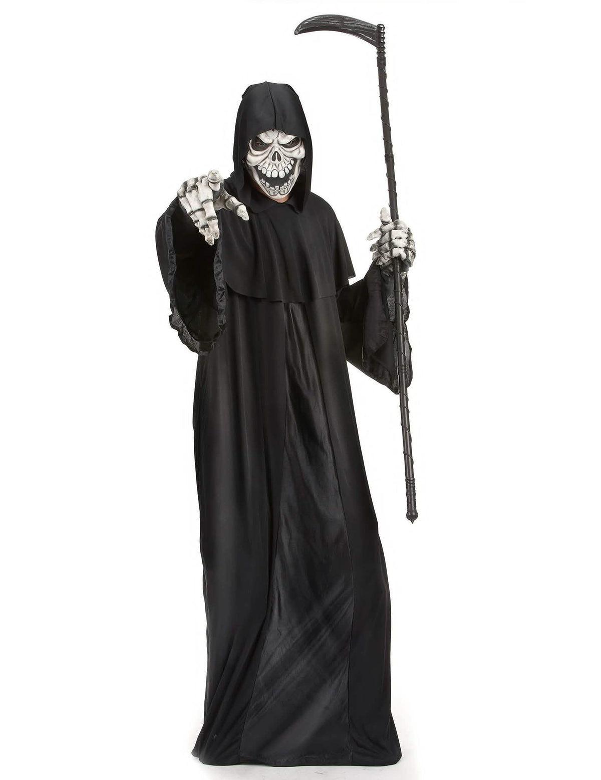 Sensenmann Halloween-Kostüm für Herren 5-teilig schwarz