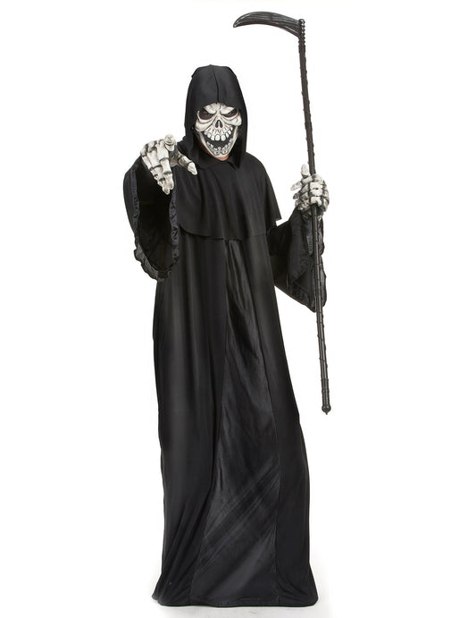 Sensenmann Halloween-Kostüm für Herren 5-teilig schwarz