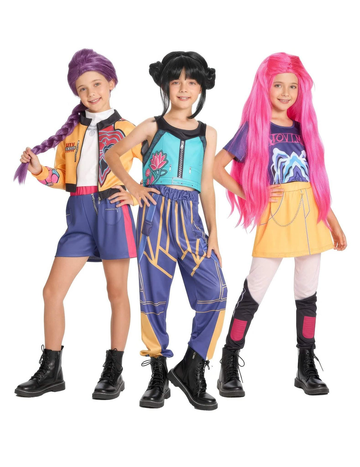 Kpop Dämonenjägerinnen Gruppenkostüm für Kinder