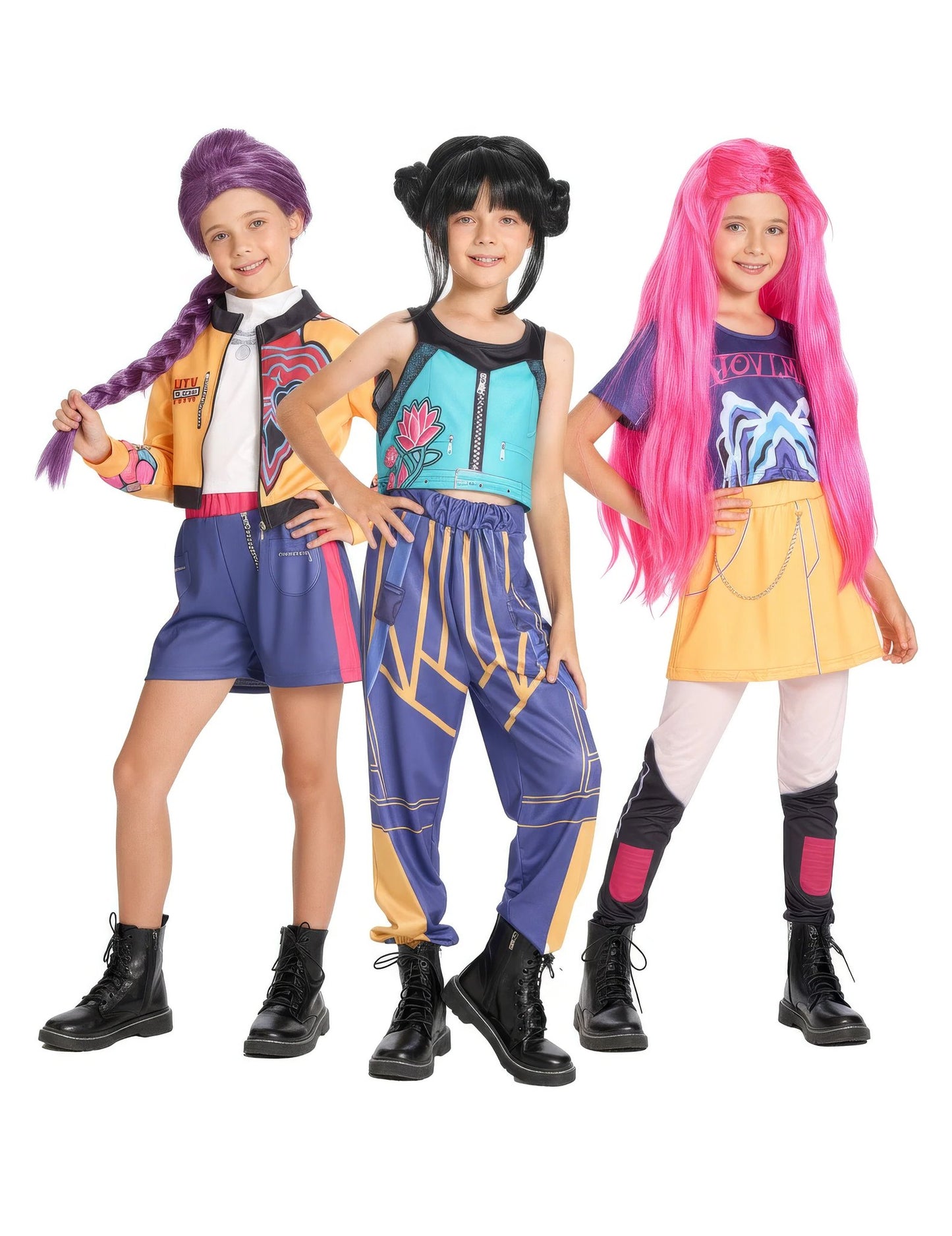 Kpop Dämonenjägerinnen Gruppenkostüm für Kinder