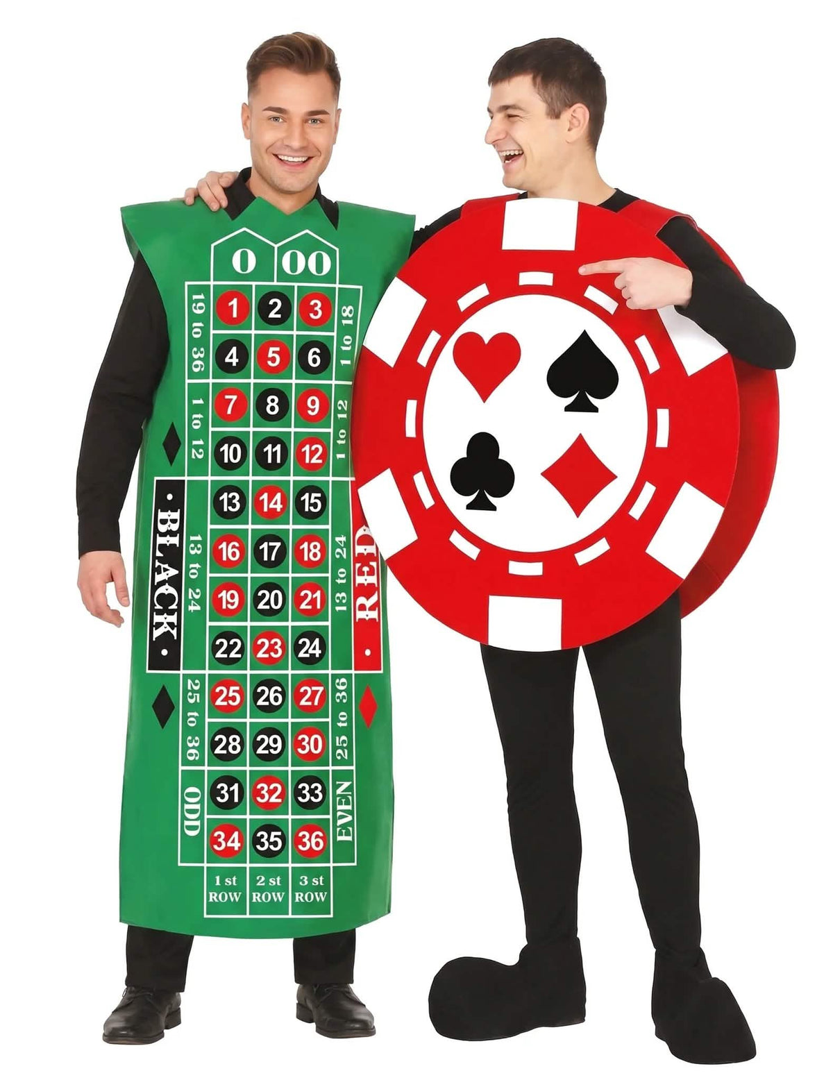 Paar-Kostüm Casino für Erwachsene