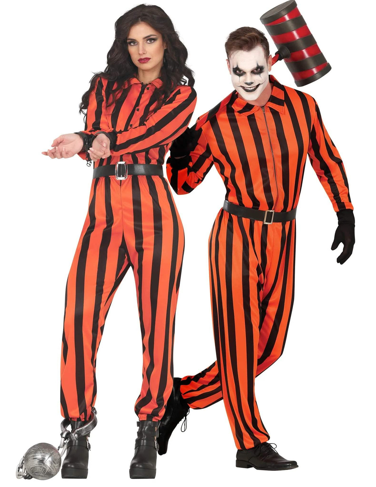 Kostüm für Paare Harley Quinn™ Gefangene für Erwachsene