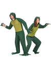 Frosch-Paarkostüm mit Kapuzen-Overall