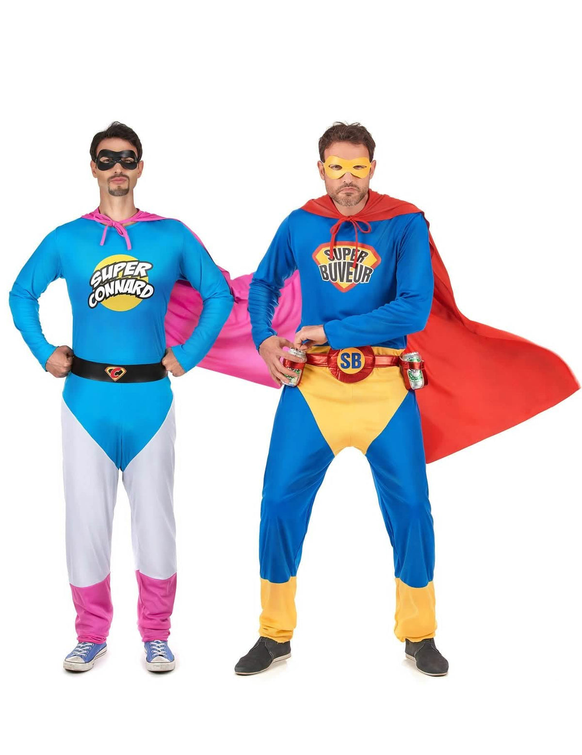 Kostüm Super Trinker und Super Blödmann