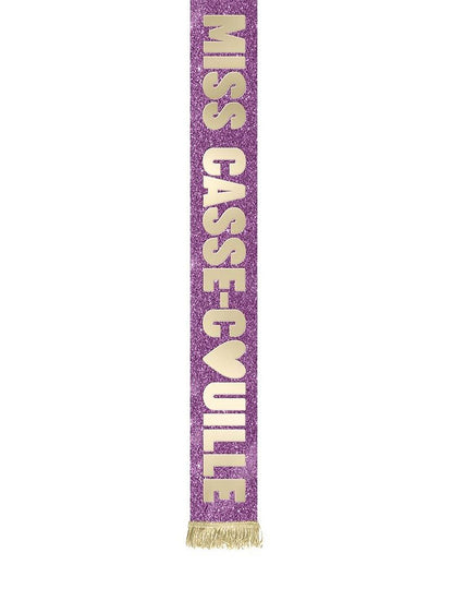 Miss-Casse-Couille-Accessoire-Set: Schal und Diadem