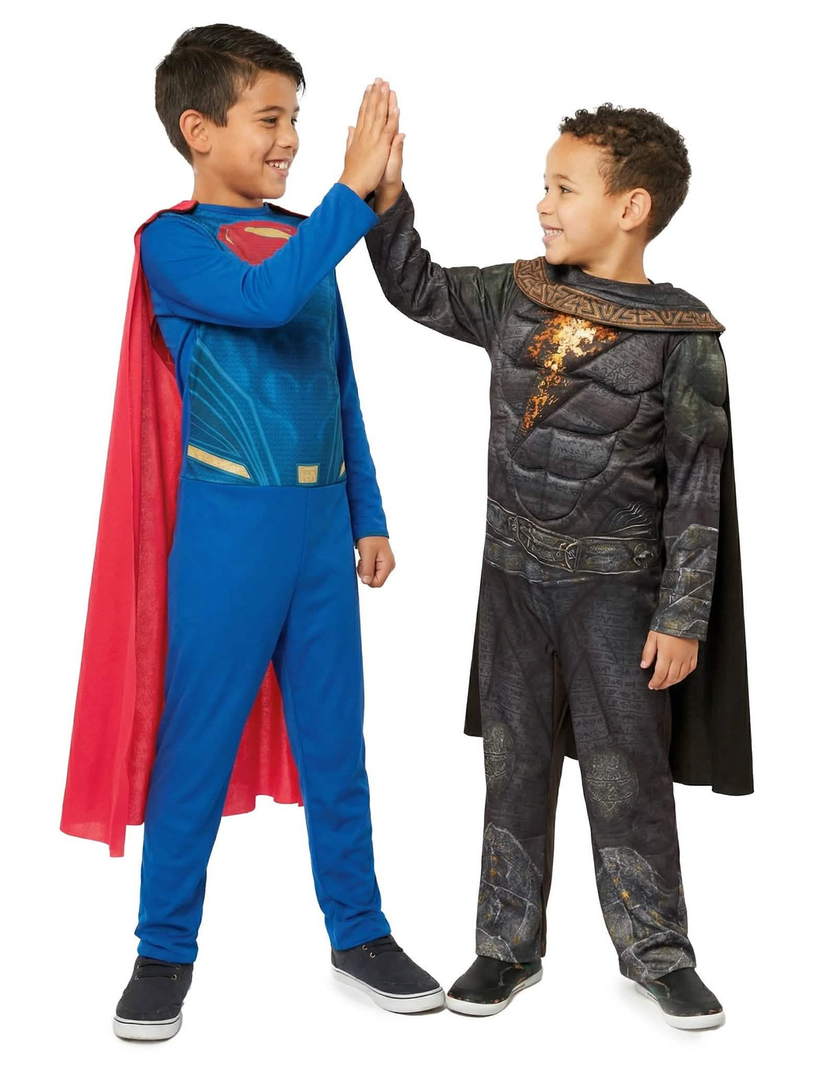 Paarkostüm Superman™ und Black Adam™ Kostüm für Kinder