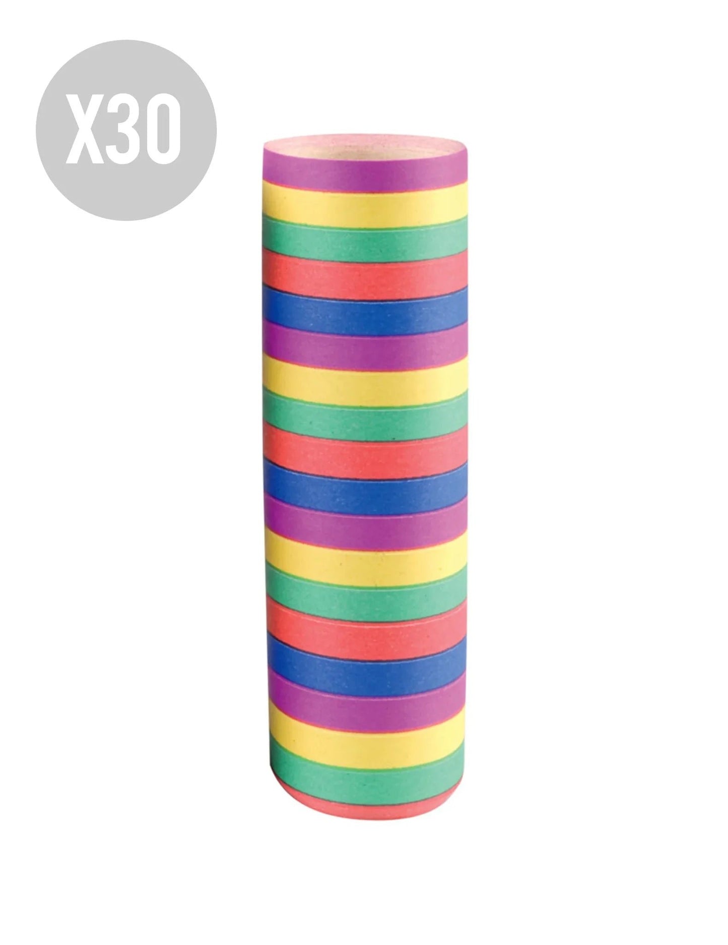 30er Pack bunte Luftschlangen 4 Meter