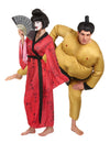 Sumoringer und Geisha Paarkostüm