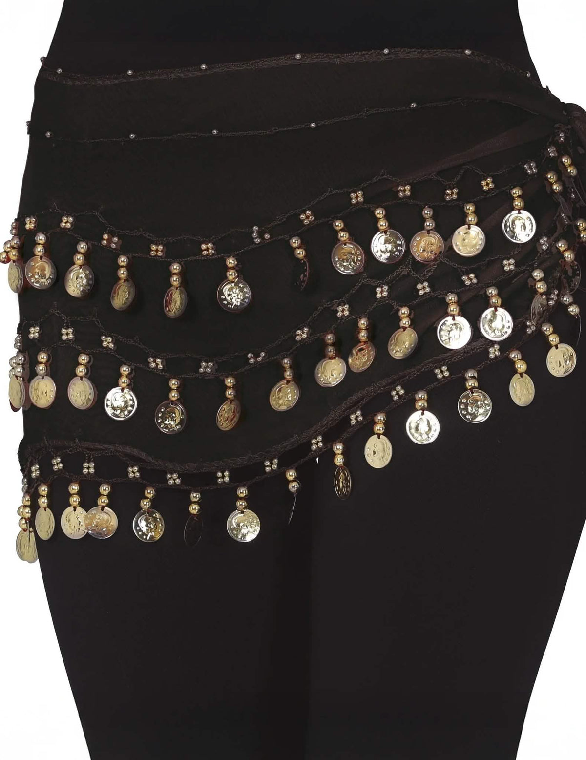 Komplettes orientalisches Tänzerinnenkostüm rot und schwarz für Damen