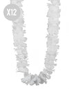 12 Colliers hawaï blanc