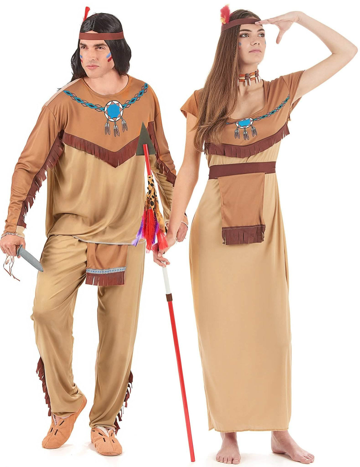 Indianer-Paarkostüm für Erwachsene