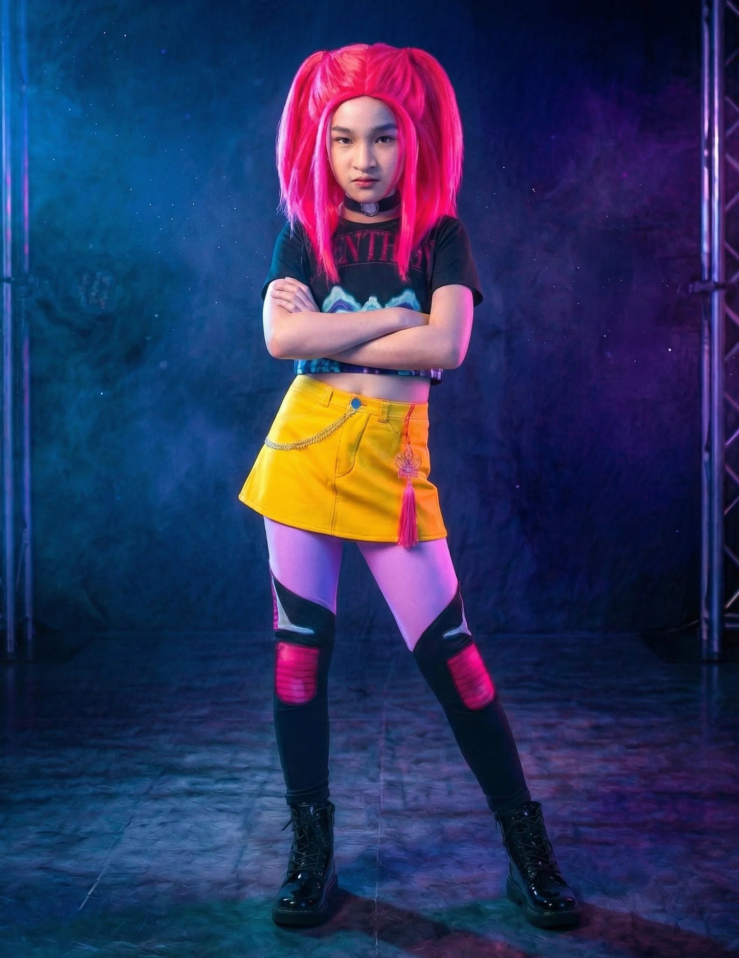 Mira Kpop Demon Hunter™ Kostüm-Set mit Perücke für Mädchen