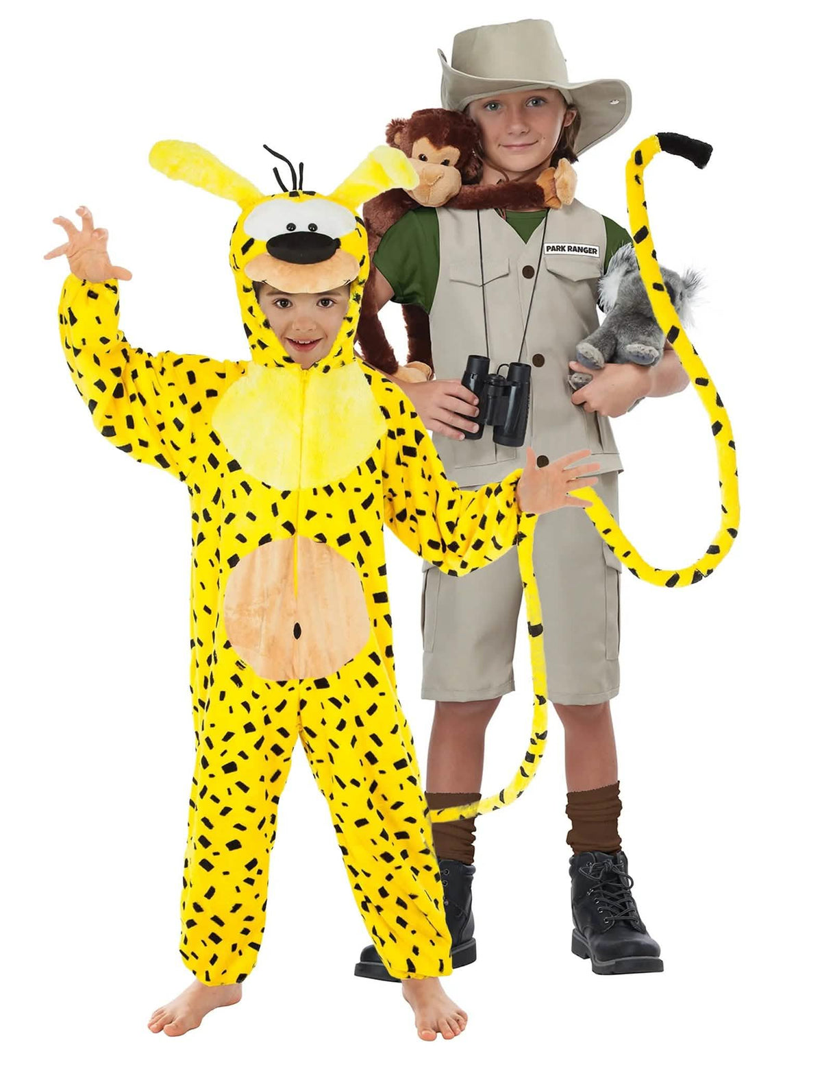 Marsupilami™ und Abenteurer Paarkostüm für Kinder