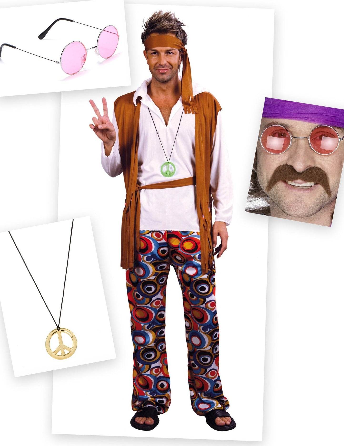 Hippie Kostüm für Herren