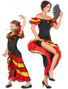 Flamencotänzerinnen-Paarkostüm für Mutter und Tochter