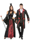 Schwarz-rot Vampir Paarkostüm