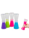 Sablier slime fluide multicolore