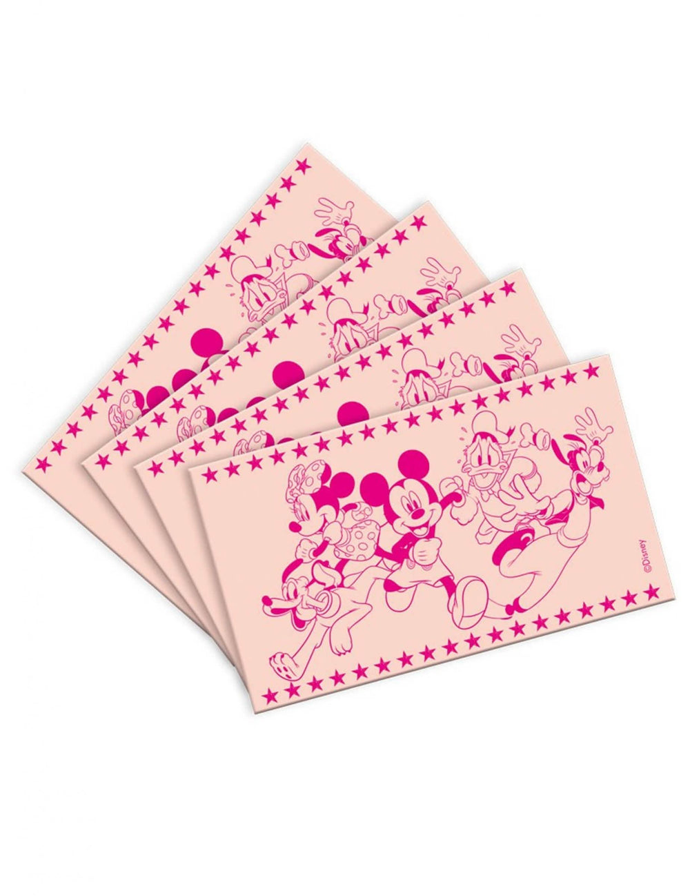 Illustrierte Tickets von der Spardose mit Süßigkeiten Mickey Mouse