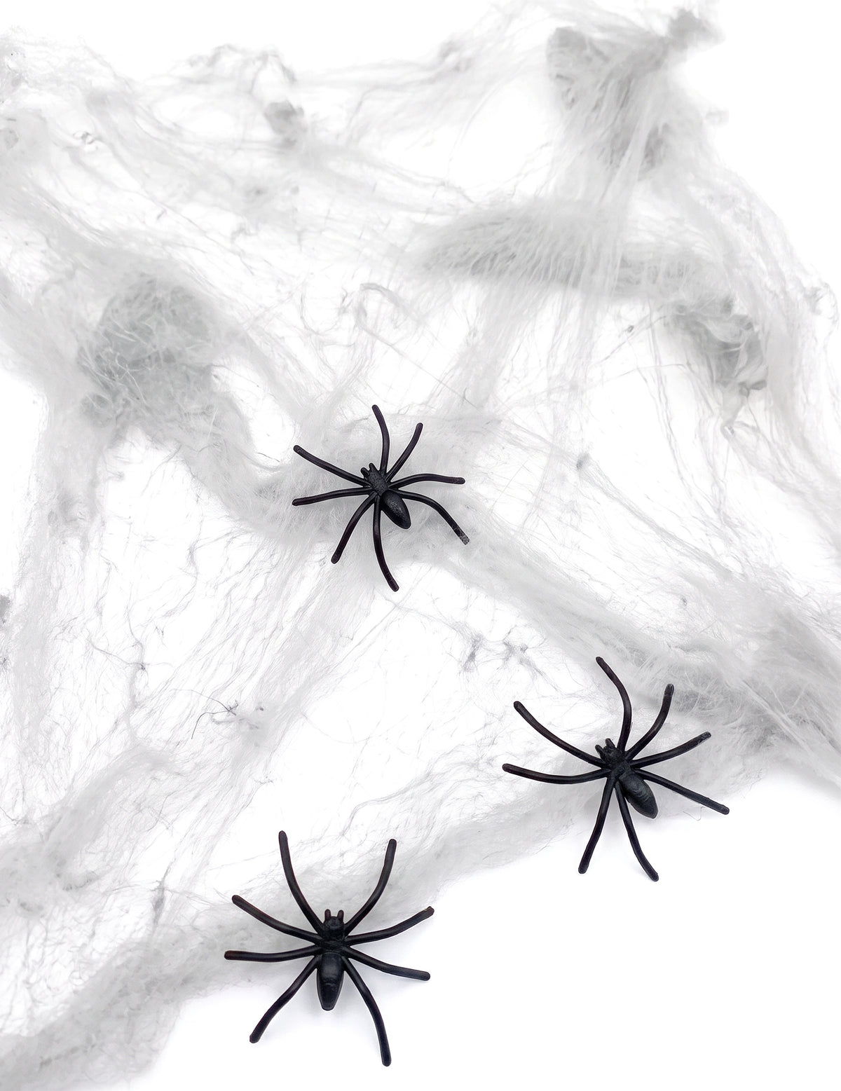 Halloween Spinnennetz weiß inklusive Spinnen 20 g