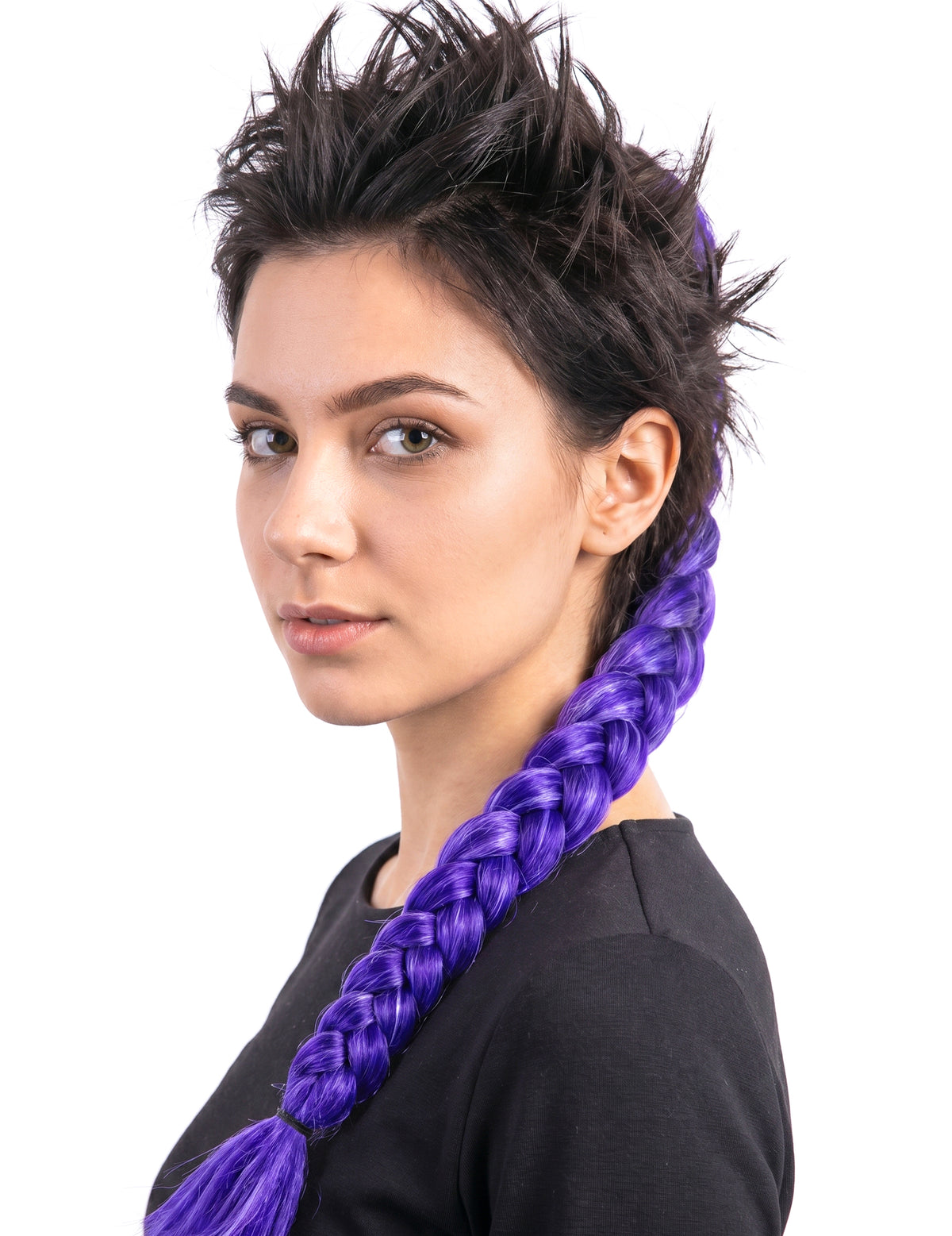 Haar-Zopf in Lila 60 cm