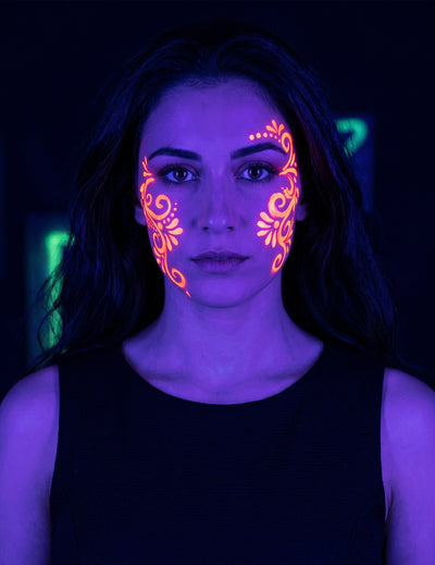 UV- Schminke Neon Make-up orange