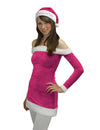 Robe de Noël Tussi on Tour pour femme rose et blanc avec bonnet