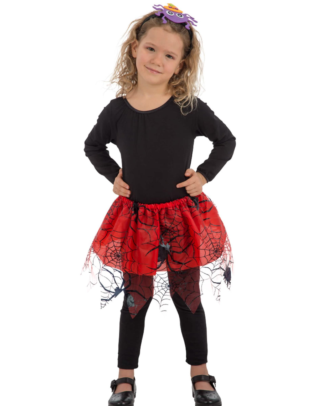 Tutu Spinnen für Mädchen Rot und Schwarz