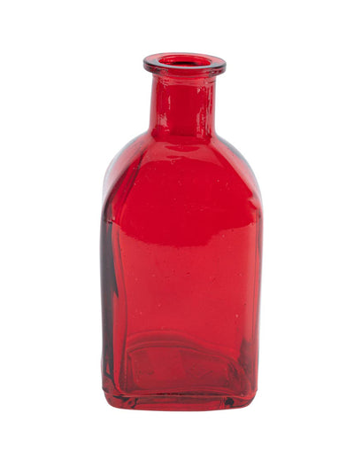 Rote Glasvase 6,5 x 13,5 cm