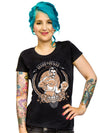 T-shirt Vegan Power pour femme noir