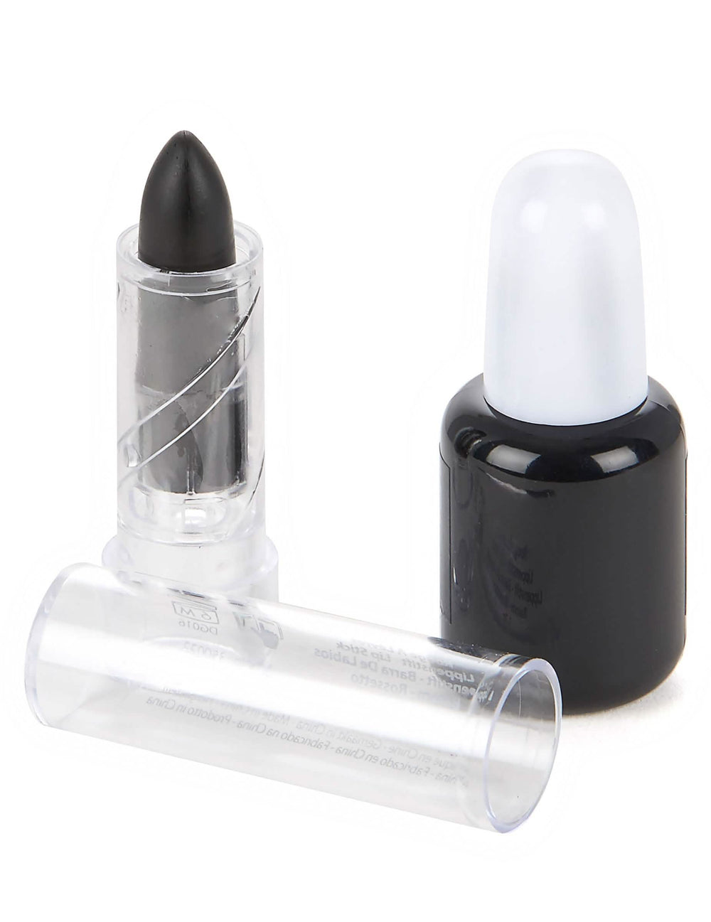 Vernis et rouge à lèvres halloween pour adulte noirs