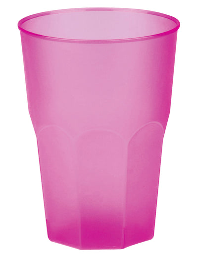 Gobelet plastique givré fuchsia 42 cl