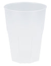 Gefrosteter Becher transparent 420ml Kunststoff