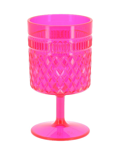 Kunststoff-Weinglas himbeerrosa 270 ml
