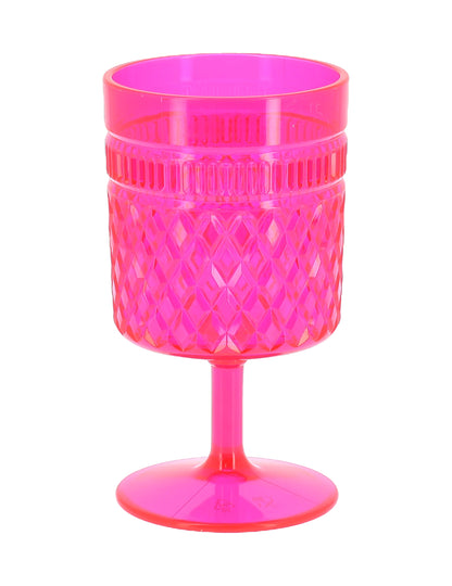 Kunststoff-Weinglas himbeerrosa 270 ml
