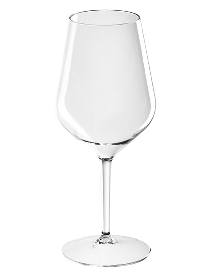Verre à vin sur pied plastique transparent 47 cl