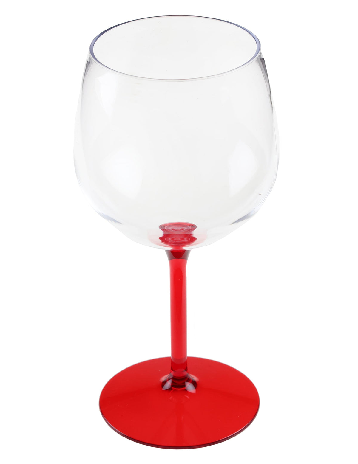 Kunststoff-Cocktailglas mit rotem Fuß, 58,2 cl