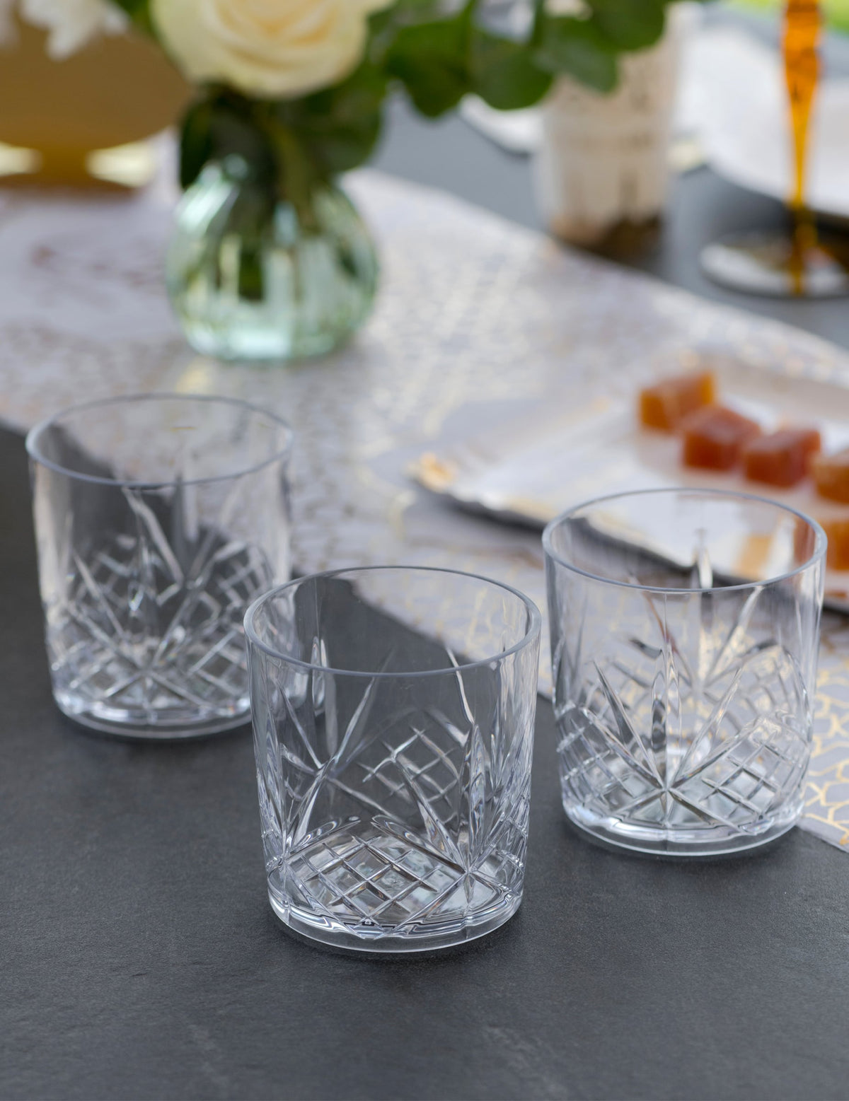 Trinkglas aus transparentem Kunststoff 32,5 cl
