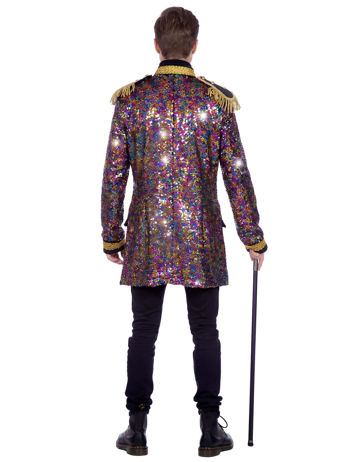 Bunte Luxus-Paillettenjacke für Herren