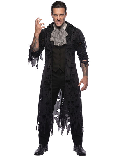Veste longue zombie noire homme