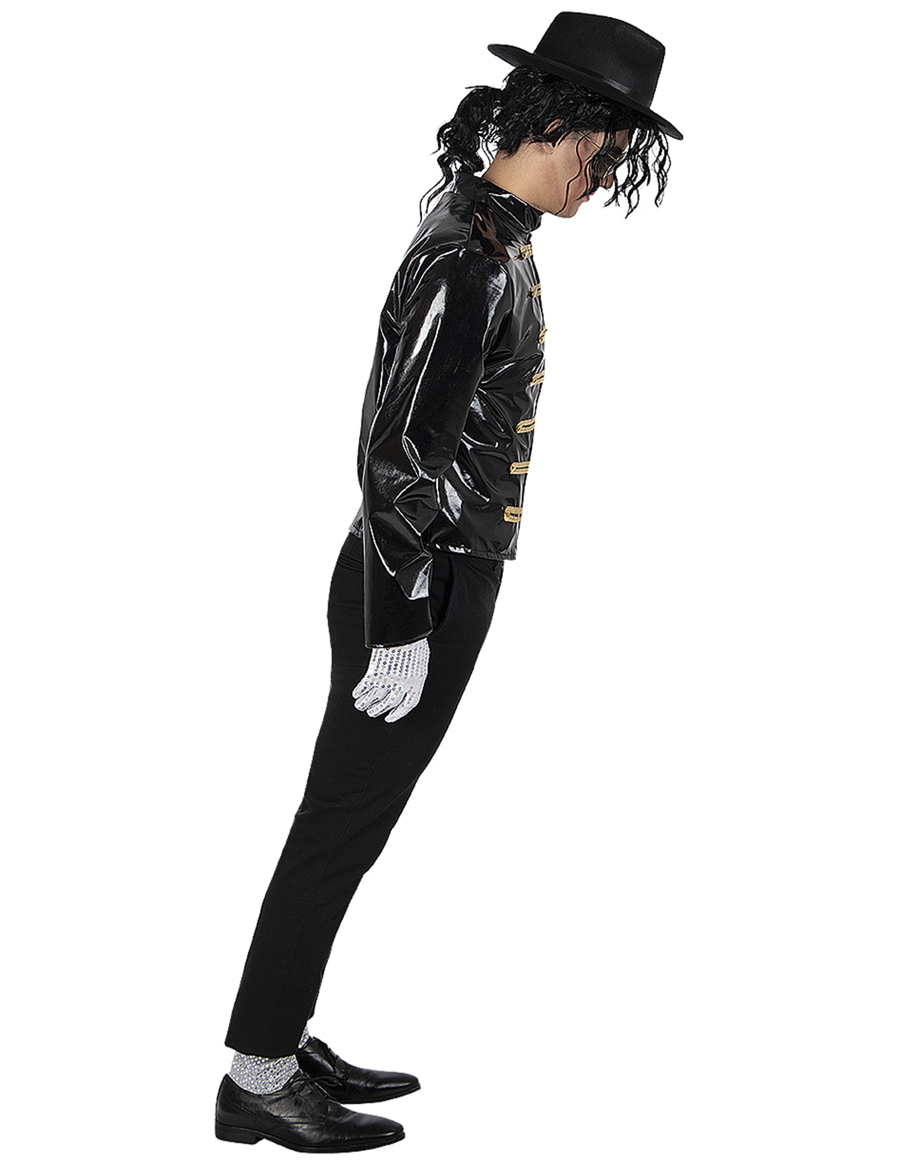 Vue de profil de la veste Michael Jackson pour adulte