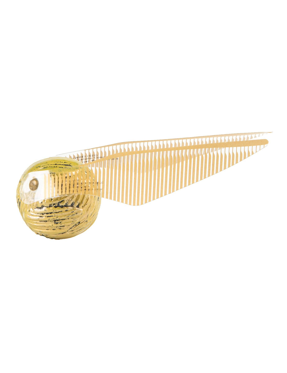 Seitenansicht des Harry Potter Goldenen Schnatzes als Accessoire